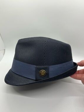 Goorin Bros Navy Blue Pinstripe Hat Size M
